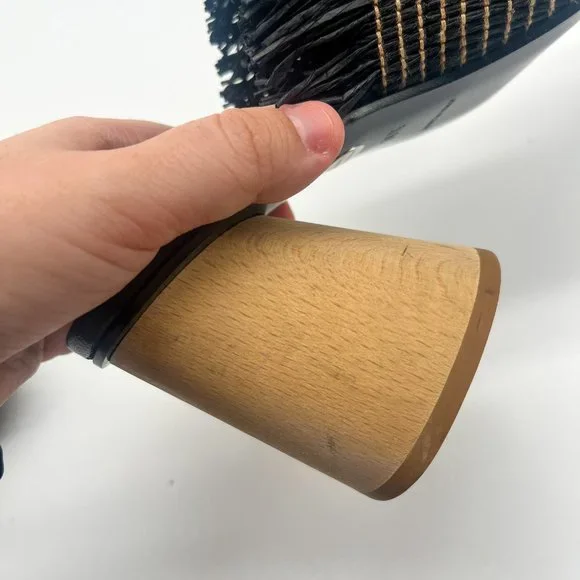 Proenza Schouler Straw Black and Beige Slide Sandal Block Heel Sz 36.5 - Picture 3 of 11